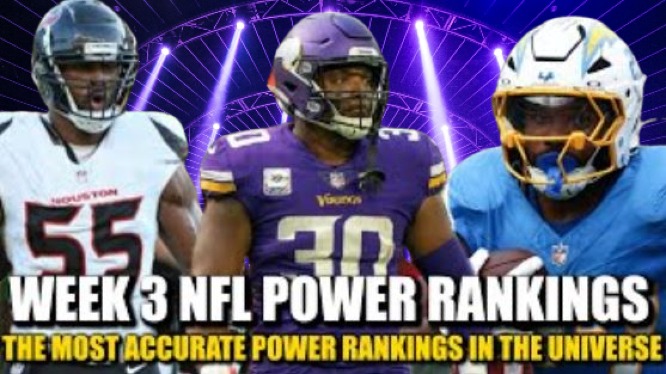 NFL rankings, Team performance, Week 3 review, Football standings, Top teams NFL,