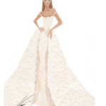 Millie Bobby Brown wedding gown, Jake Bongiovi wedding Tuscany, Galia Lahav custom dress, Millie Bobby Brown wedding details, Tuscany celebrity wedding, Millie and Jake wedding celebration,