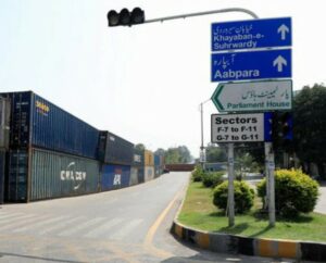 Islamabad protest lockdown, Imran Khan rally 2024, Pakistan cellphone block, Security in Islamabad protest, Government vs Imran Khan, SCO meeting preparations Pakistan,
