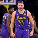 Luka Dončić Mavericks revenge, Lakers vs Mavericks, LeBron James fourth quarter, NBA trade emotions, JJ Redick Lakers defense, Kyrie Irving 35 points,