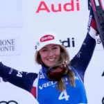 Mikaela Shiffrin 100th win, Sestriere slalom results, World Cup skiing records, Zrinka Ljutic performance, Alpine skiing milestones, Paula Moltzan podium finish,